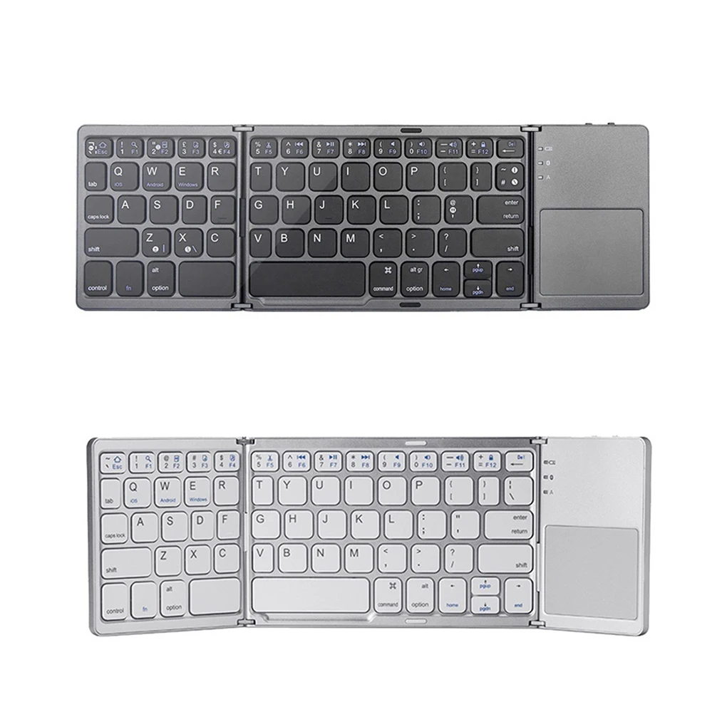 

Распродажа, Мини Bluetooth USB-клавиатура с сенсорной панелью, Беспроводная складная тонкая клавиатура для ПК, планшета, ноутбука