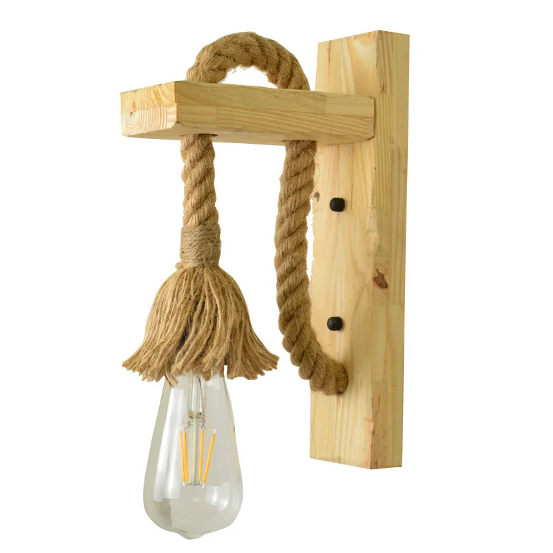 Countryside Style Hemp Rope LED Wall Lamp Bedroom Bedside Lights Retro Creative Staircase Aisle Rope Mounted Indoor Wall Light
Countryside Style Hemp Rope LED Wall Lamp Bedroom Bedside Lights Retro Creative Staircase Aisle Rope Mounted Indoor Wall Light