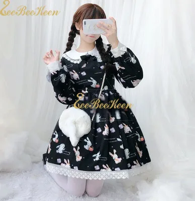 Vestido Lolita Dress Women Sweet Lolita Rabbit Cosplay Lolita Costume Anime Cosplay Cute Girl Doll Collar Black Dress For Adult
Vestido Lolita Dress Women Sweet Lolita Rabbit Cosplay Lolita Costume Anime Cosplay Cute Girl Doll Collar Black Dress For Adult