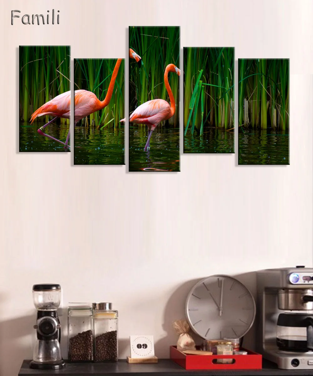 5panel/set Painting Flamingo Playing In The Water Rectangle Wall Pictures For Living Room Wall Art Posters And Prints Home Decor
5panel/set Painting Flamingo Playing In The Water Rectangle Wall Pictures For Living Room Wall Art Posters And Prints Home Decor