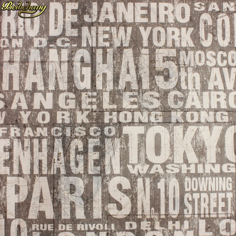 beibehang Retro English Letter Wallpaper Bar Restaurant Cafe Clothing Store Wallpapers Fashionable Backdrop Black and White
beibehang Retro English Letter Wallpaper Bar Restaurant Cafe Clothing Store Wallpapers Fashionable Backdrop Black and White