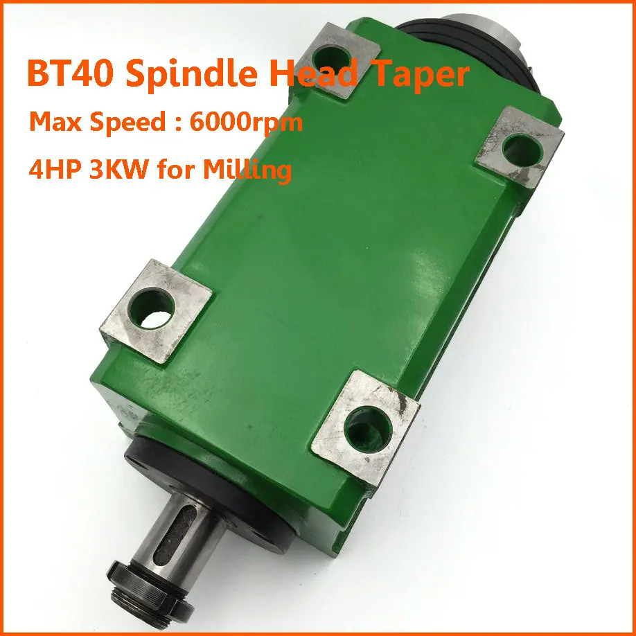 Milling Spindle Unit BT40 Taper 3KW 4HP Power Head 6000rpm Unit CNC Lathe Milling Boring Cutting Drilling Machine Tool
Milling Spindle Unit BT40 Taper 3KW 4HP Power Head 6000rpm Unit CNC Lathe Milling Boring Cutting Drilling Machine Tool