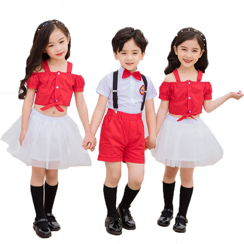 Summer Children's Kindergarten School Uniform Clothes Sets Kids Performance Chorus Costume Boys Girls Shirts Shorts Clothing Set
Summer Children's Kindergarten School Uniform Clothes Sets Kids Performance Chorus Costume Boys Girls Shirts Shorts Clothing Set