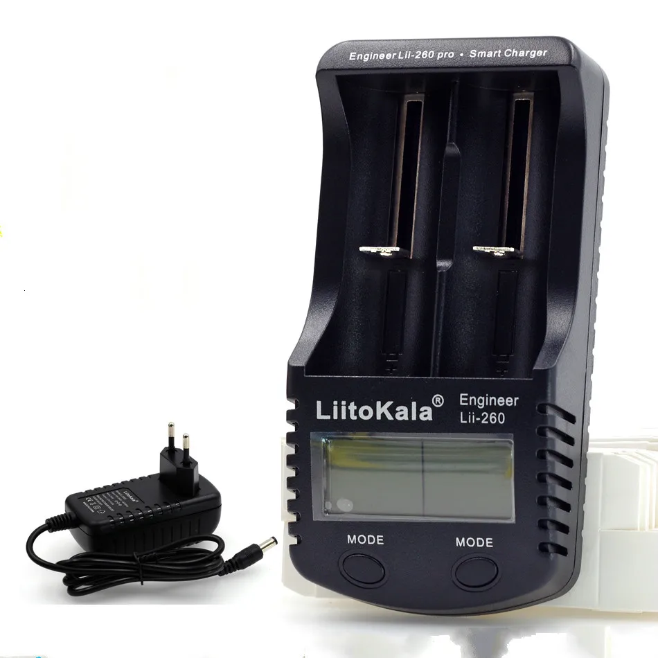 Зарядное устройство Liitokala lii-E260 LCD18650/18500/16340/18350/14500/10440, обнаружение зарядного устройства для литиевых батарей + адаптер 12 В
Зарядное устройство Liitokala lii-E260 LCD18650/18500/16340/18350/14500/10440, обнаружение зарядного устройства для литиевых батарей + адаптер 12 В