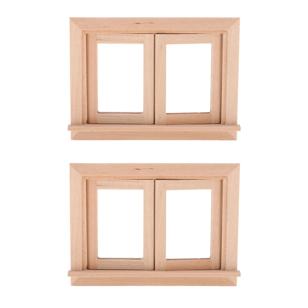 Vintage 1/12 Unpainted Wood 2-Pane Window Frame (Pack of 2 Pieces) for Dolls House Room Fairy Garden Decor
Vintage 1/12 Unpainted Wood 2-Pane Window Frame (Pack of 2 Pieces) for Dolls House Room Fairy Garden Decor