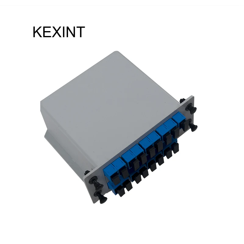 KEXINT PLC Splitter Cassette type 1*16 Insertion /LGX / Fiber Optic PLC Splitter SC/UPC / 10pieces
KEXINT PLC Splitter Cassette type 1*16 Insertion /LGX / Fiber Optic PLC Splitter SC/UPC / 10pieces