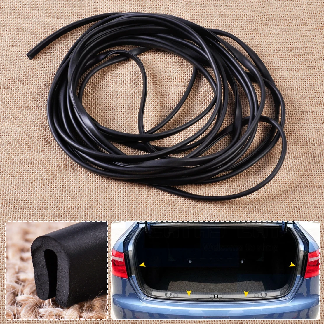 1/4" X 1/8" Universal 20ft Black U Channel Seal Rubber Edge Soft Flexible Weatherstrip 6m for Car Door Body Decor Strip
1/4" X 1/8" Universal 20ft Black U Channel Seal Rubber Edge Soft Flexible Weatherstrip 6m for Car Door Body Decor Strip
