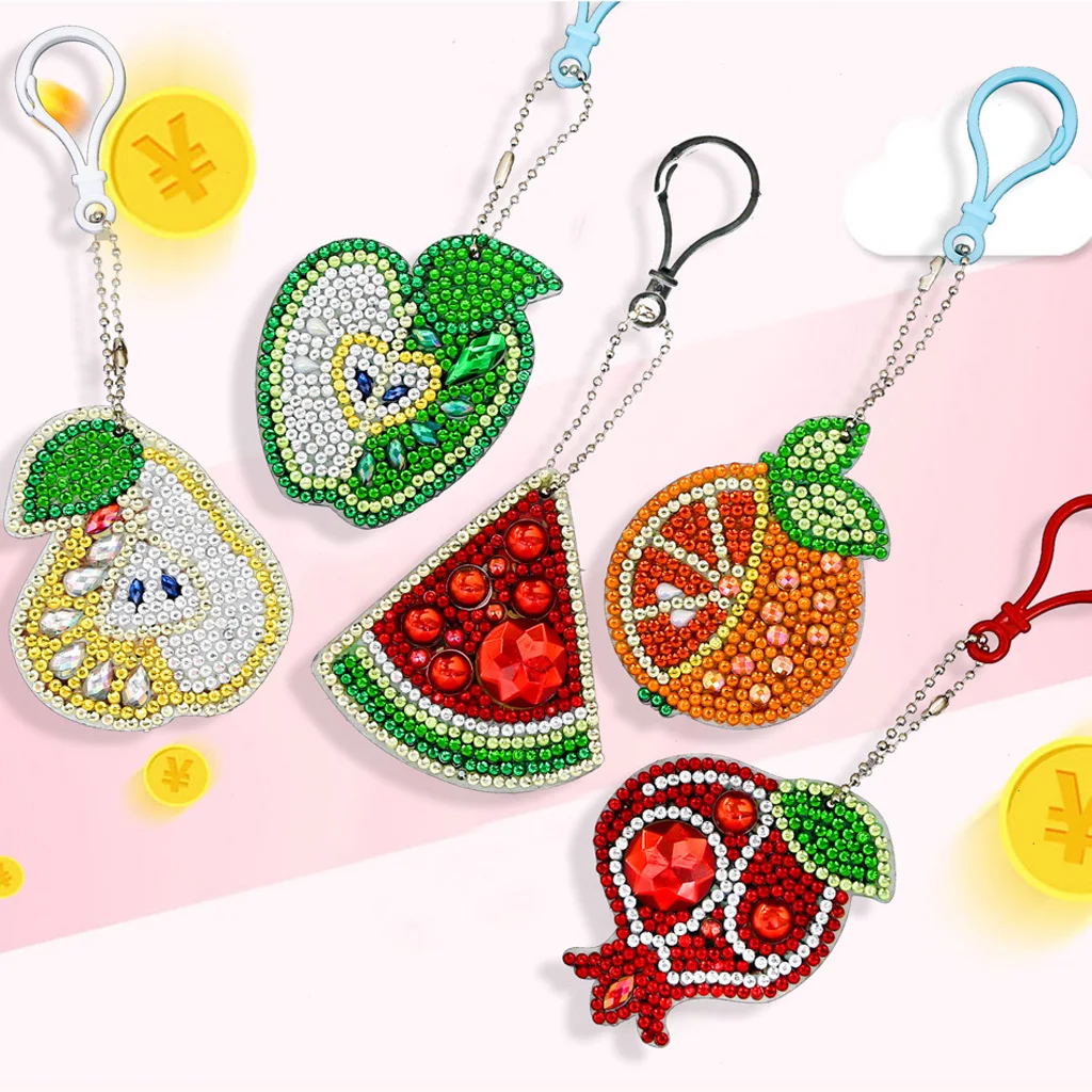 2/3/5Pcs 5D DIY Diamond Painting Cartoon Fruit Full Drill Diamond Embroidery Mosaic Painting Diamond Painting Keychain Pendant
2/3/5Pcs 5D DIY Diamond Painting Cartoon Fruit Full Drill Diamond Embroidery Mosaic Painting Diamond Painting Keychain Pendant