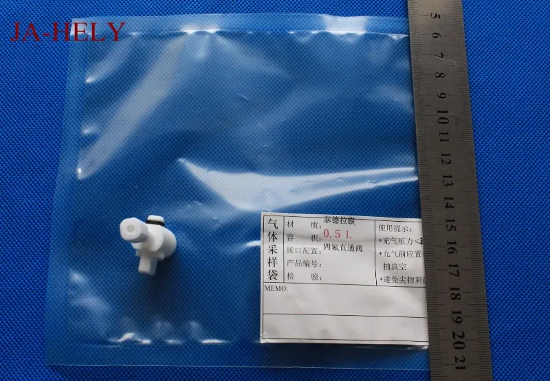 Пакет для проб 5 шт./лот 2L PVF с клапаном PTFE для агрессивного газа или проб VOCs
Пакет для проб 5 шт./лот 2L PVF с клапаном PTFE для агрессивного газа или проб VOCs