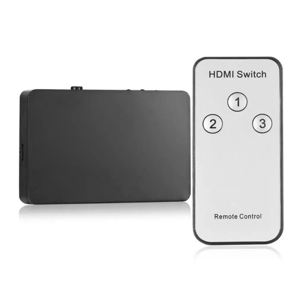 Сплиттер 3 в 1 для HDMI порта пульт дистанционного управления 1080P HD автоматический