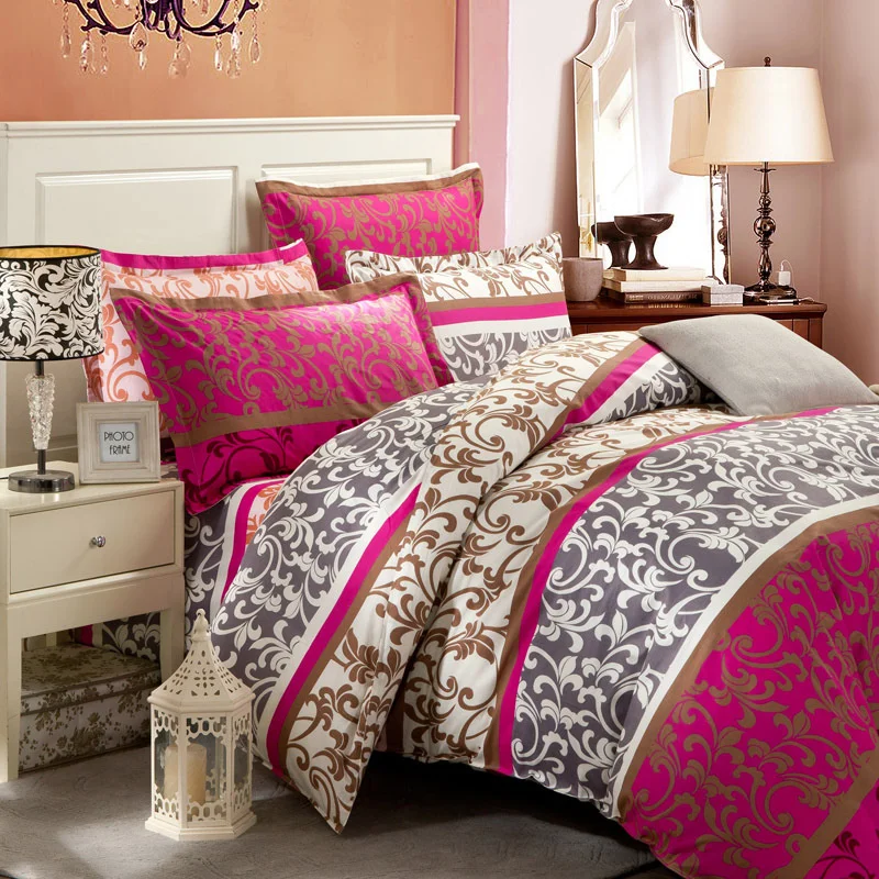 New Bedding Set 4Pcs Bedclothes Bed Linen Sets Twin/Queen/King Size Quilt/Duvet Cover Set Bed Sheets Cotton
New Bedding Set 4Pcs Bedclothes Bed Linen Sets Twin/Queen/King Size Quilt/Duvet Cover Set Bed Sheets Cotton