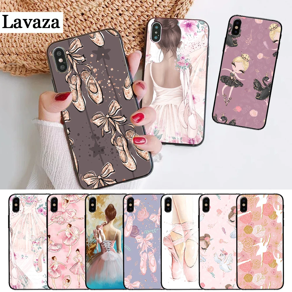 Красивый силиконовый чехол ballerina gir для iPhone 5 SE 5S 6 6S Plus 7 8 11 Pro X XS Max XR|Бамперы| |