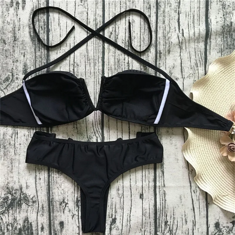 Купальник Cikini 2019 сексуальное бикини с открытой спинкой и треугольным вырезом