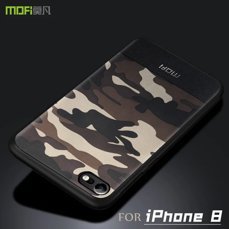 Чехол для iphone 7 8 Plus чехол MOFI iPhone plus Apple 7plus камуфляжный кожаный 7P P|Бамперы| |