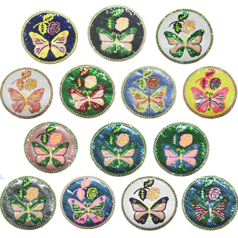 Circle Shape Cartoon Beautiful Butterfly Patches for Clothing Iron on Clothes Appliques Badge Stripes Fabric Sticker For T-shirt
Circle Shape Cartoon Beautiful Butterfly Patches for Clothing Iron on Clothes Appliques Badge Stripes Fabric Sticker For T-shirt