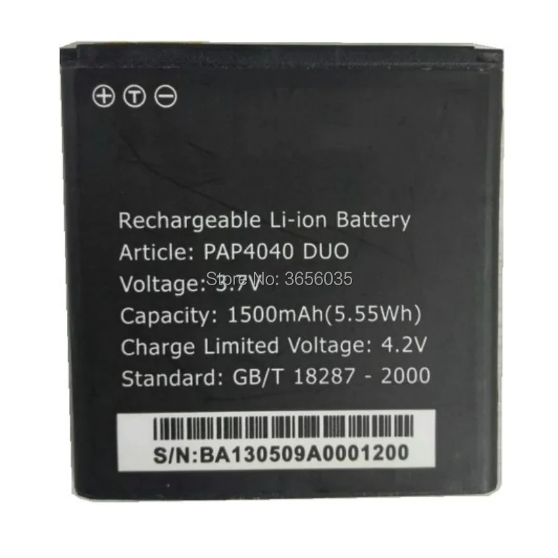 Tyrca 1500mAh Высокое качество Замена батареи для Prestigio MultiPhone PAP4040 DUO PAP 4040 телефон в