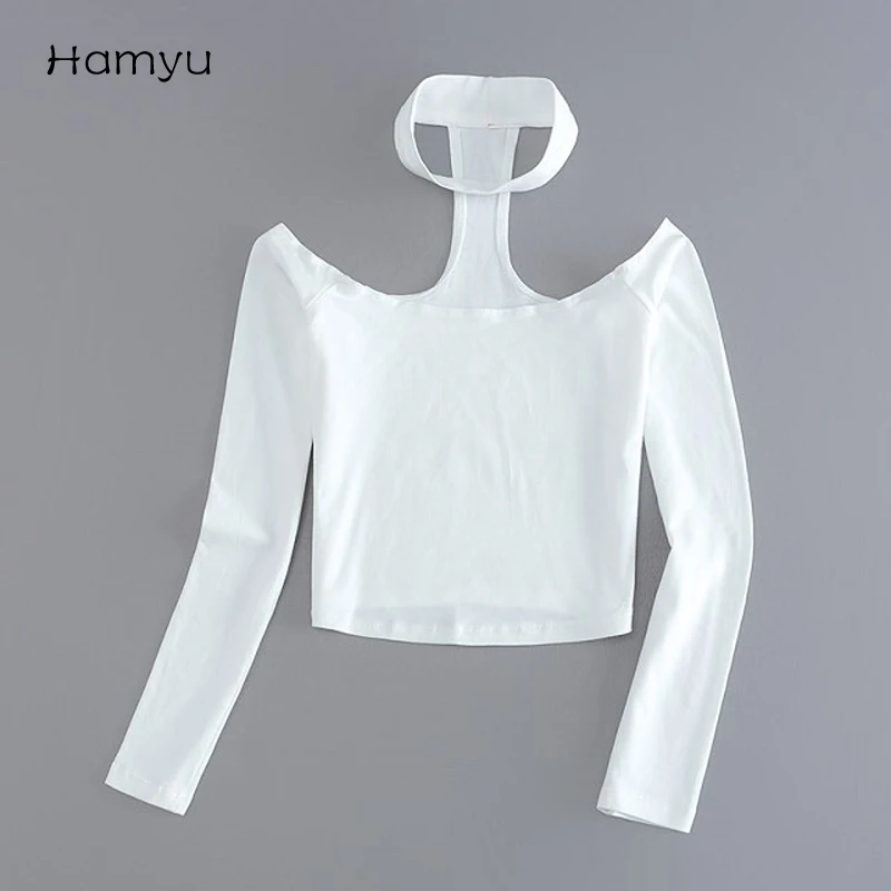 Free shipping 2016 American apparel European style sexy slash neck black t-shirt women tops Autumn long sleeve halter top
Free shipping 2016 American apparel European style sexy slash neck black t-shirt women tops Autumn long sleeve halter top