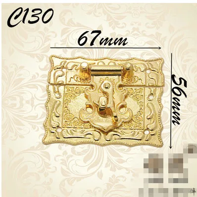 6pcs Hardware golden box buckle alloy lock hasp hinge buckle wine decoration hardware accessories 56mm*67mm
6pcs Hardware golden box buckle alloy lock hasp hinge buckle wine decoration hardware accessories 56mm*67mm