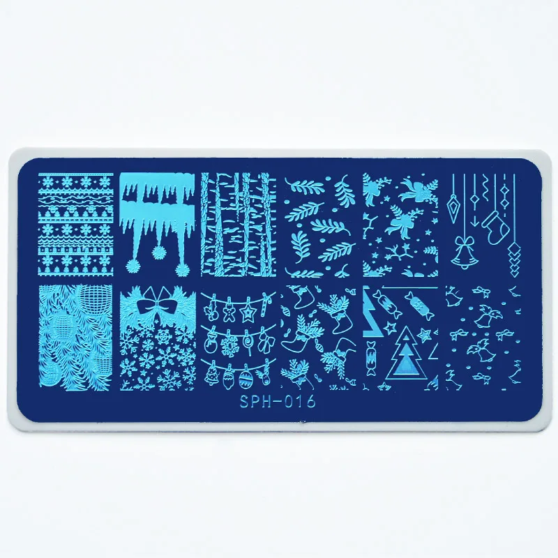 2022 Christmas Stamping Plate Nail Art Board Stamp Template Stainless Steel 12X6cm Christmas Nail Stamping Plates
2022 Christmas Stamping Plate Nail Art Board Stamp Template Stainless Steel 12X6cm Christmas Nail Stamping Plates