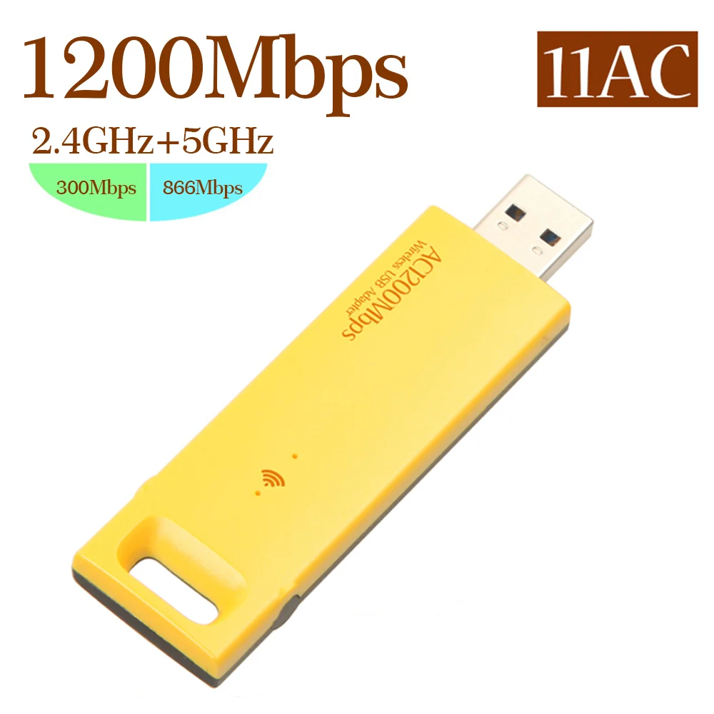 Usb Wifi Adapter AC1200 Dual Band USB3.0 Wifi Network WiFi Adapter 2.4GHz / 5.0GHz Ethernet 802.11AC for Laptop Desktop PC
Usb Wifi Adapter AC1200 Dual Band USB3.0 Wifi Network WiFi Adapter 2.4GHz / 5.0GHz Ethernet 802.11AC for Laptop Desktop PC