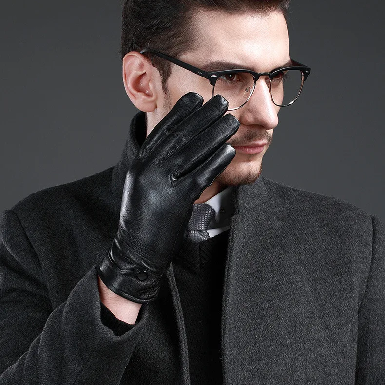 Leather Gloves Men's Labor Gloves Men's Hair Warmth Sheepskin Gloves Winter Gift Skin Gloves
Leather Gloves Men's Labor Gloves Men's Hair Warmth Sheepskin Gloves Winter Gift Skin Gloves