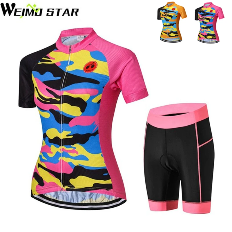 Camouflage Women Cycling Jersey Shorts Set Short Sleeve Breathable MTB Bike Clothing Bicycle Clothes Pink Ciclismo Gel Shorts
Camouflage Women Cycling Jersey Shorts Set Short Sleeve Breathable MTB Bike Clothing Bicycle Clothes Pink Ciclismo Gel Shorts