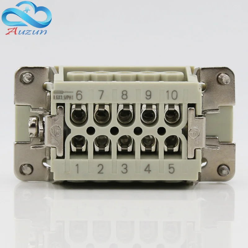 10 core Heavy duty connector HDC-HE-010 The male connector and the female connector 16A500V Aviation plug core
10 core Heavy duty connector HDC-HE-010 The male connector and the female connector 16A500V Aviation plug core