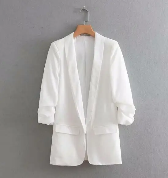 Xfhh Chic Candy Solid Color Ruched Cuff Mid Long Blazer With Lining Woman Shawl Collar Slim fit Suit Casual Jacket Coat
Xfhh Chic Candy Solid Color Ruched Cuff Mid Long Blazer With Lining Woman Shawl Collar Slim fit Suit Casual Jacket Coat