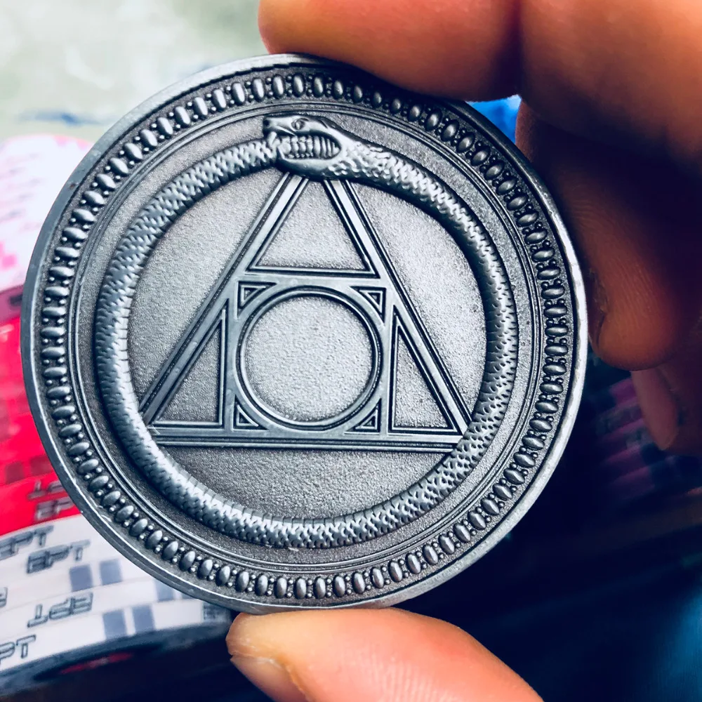 Arcana Таро Дилер Кнопка Oroboros ретро серебро покер карта защитное Колесо Фортуны