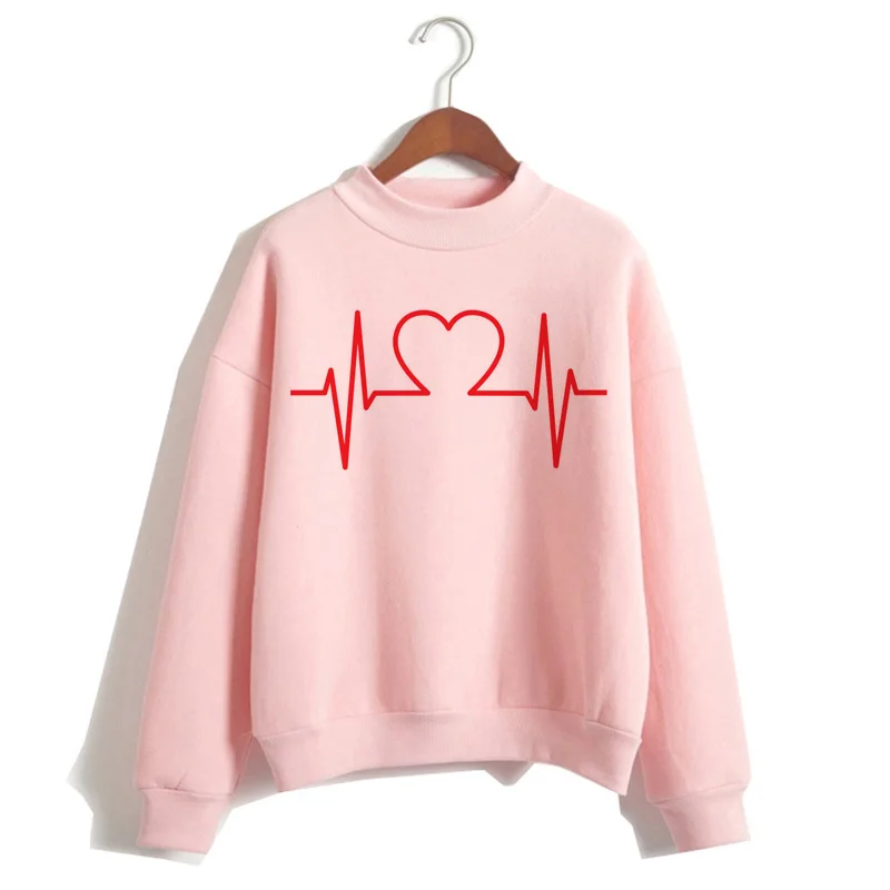 heartbeat Autumn women streetwear Hoodies clothes heart beat Winter Oversized fashion female O-Neck new Sweatshirt
heartbeat Autumn women streetwear Hoodies clothes heart beat Winter Oversized fashion female O-Neck new Sweatshirt