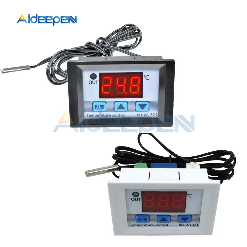 XH-W1321 DC 12V цифровой светодиодный регулятор температуры термостата 10A термостат контроллер переключатель зонда-50-110 градусов белый черный
XH-W1321 DC 12V цифровой светодиодный регулятор температуры термостата 10A термостат контроллер переключатель зонда-50-110 градусов белый черный