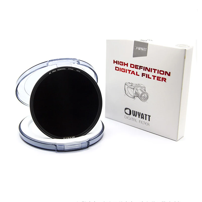 Wyatt 67/72/77/82mm Slim MC Multi-coated ND1000 ND3.0 10 Stops Neutral Density Grey Lens Filter Optical Glass ND
Wyatt 67/72/77/82mm Slim MC Multi-coated ND1000 ND3.0 10 Stops Neutral Density Grey Lens Filter Optical Glass ND