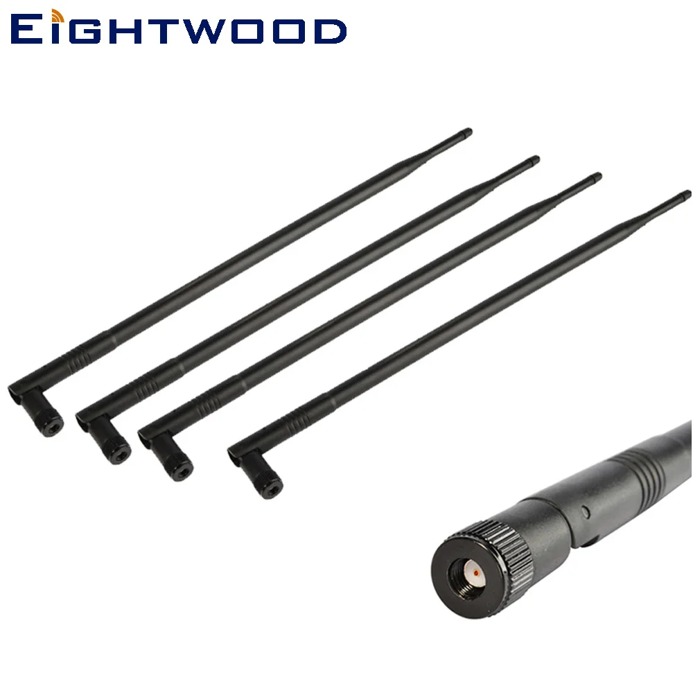Eightwood 4pcs 2.4GHz 9dBi Antenna RP-SMA WiFi Aerial Omni-Directional for Routers Asus RT-AC66U RT-N66U RT-N66W RT-N16 RT-AC
Eightwood 4pcs 2.4GHz 9dBi Antenna RP-SMA WiFi Aerial Omni-Directional for Routers Asus RT-AC66U RT-N66U RT-N66W RT-N16 RT-AC