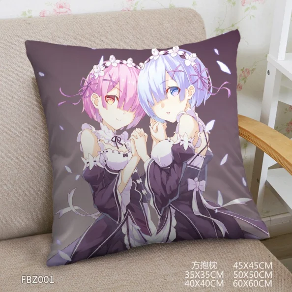 New Home Textile Two sided Square Throw Pillow Cover Cases Anime Re - Zero kara Hajimeru Isekai Seikatsu Dakimakura covers
New Home Textile Two sided Square Throw Pillow Cover Cases Anime Re - Zero kara Hajimeru Isekai Seikatsu Dakimakura covers