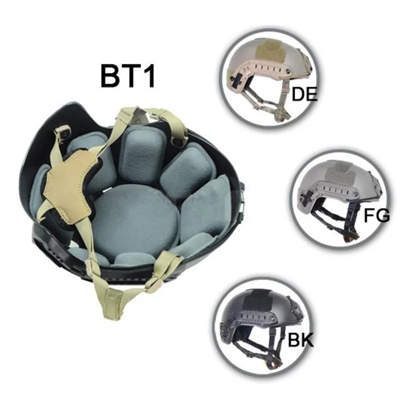 tactical Ballistic helmet series simple version net color BKDEFG for cycling helmet BT1
tactical Ballistic helmet series simple version net color BKDEFG for cycling helmet BT1