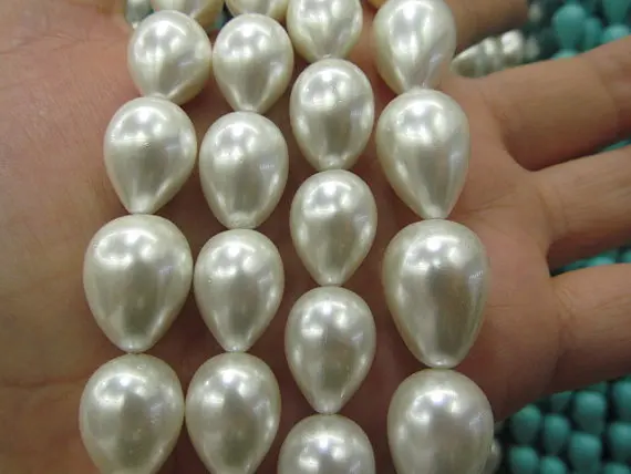 Опт 2 нити 6x9 15x20mm жемчужные Gergous drop каплевидные персиковые белые розовые красные