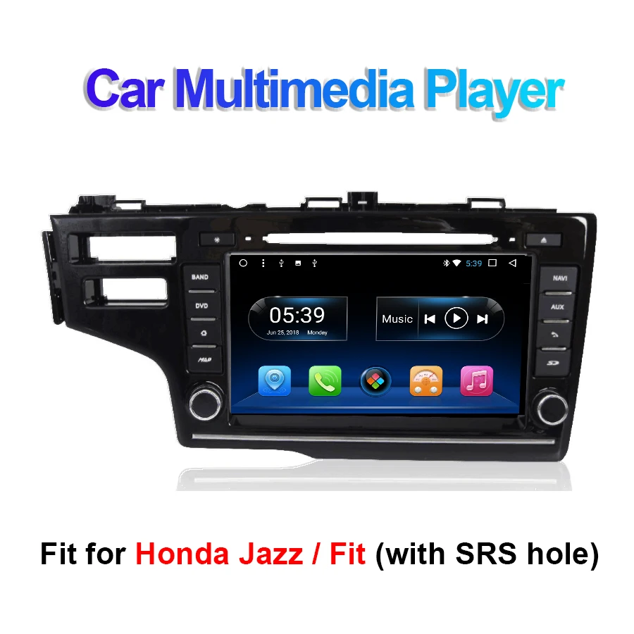 Android 7 1/8 1 автомобильный DVD мультимедийный плеер для Honda Fit/Jazz левая рука вождения