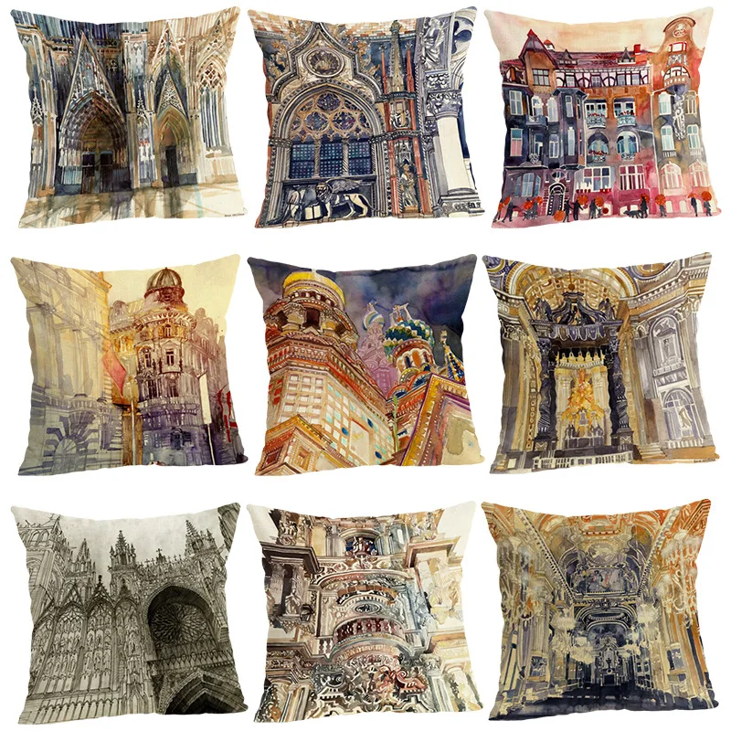 Home Decor Cushion Cover Scenic Classic Building Print Square Cushion Decorative Pillow Case 45x45cm
Home Decor Cushion Cover Scenic Classic Building Print Square Cushion Decorative Pillow Case 45x45cm
