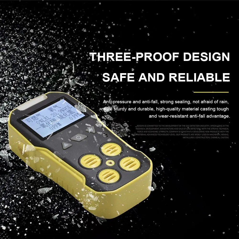 4 in 1 Gas Detector Suit For H2S O2 CO LEL Oxygen Carbon Monoxide Combustible Gas Alarm Screen Air Quality Detector Gas Analysis
4 in 1 Gas Detector Suit For H2S O2 CO LEL Oxygen Carbon Monoxide Combustible Gas Alarm Screen Air Quality Detector Gas Analysis