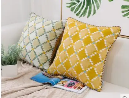 American living room sofa hug pillowcase Modern simple warm yellow custom pillowcase
American living room sofa hug pillowcase Modern simple warm yellow custom pillowcase