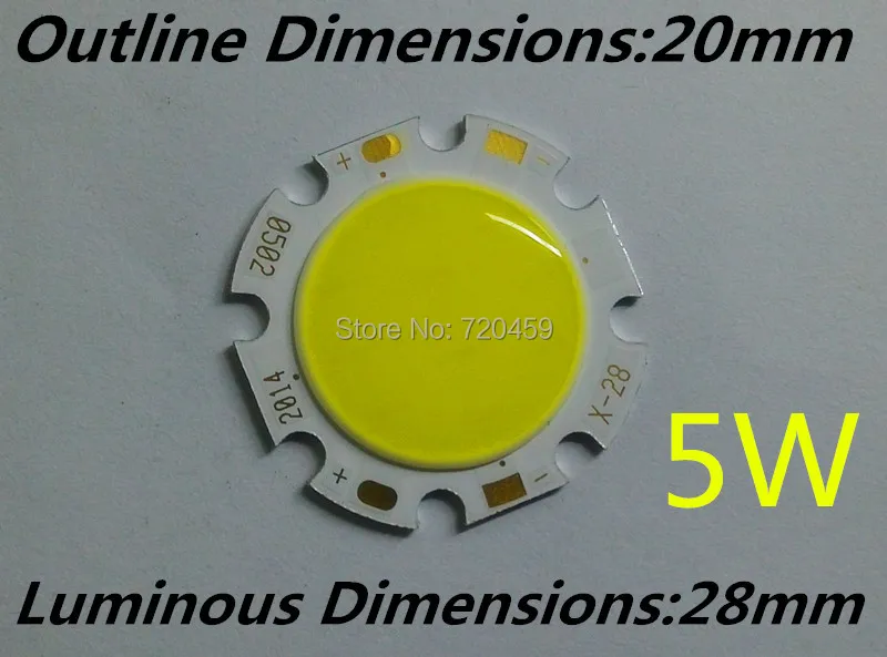 5W cob led chip diamete luminous dimension 20mm Taiwan chip High Bright Ceiling light source white/warm white free shipping
5W cob led chip diamete luminous dimension 20mm Taiwan chip High Bright Ceiling light source white/warm white free shipping