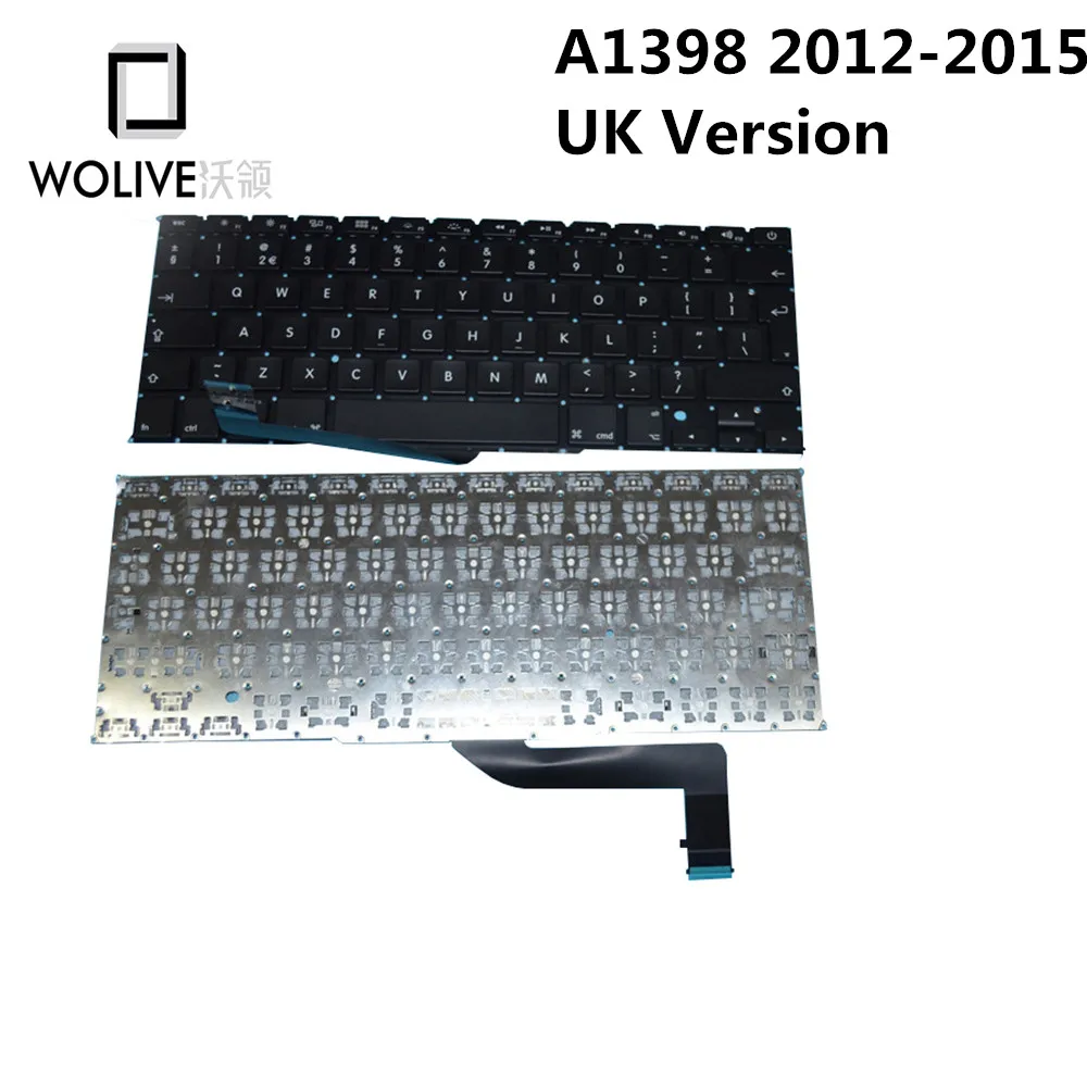 Wolive Genuine UK Brand new Keyboard language version UK For Macbook Pro Retina 15" A1398 2012~2015 Replacement
Wolive Genuine UK Brand new Keyboard language version UK For Macbook Pro Retina 15" A1398 2012~2015 Replacement