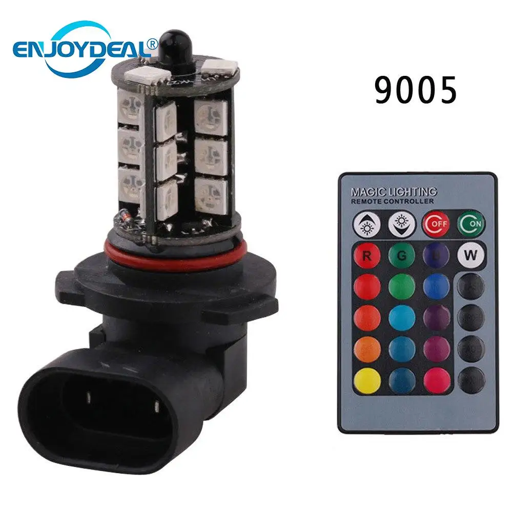 Цветная (RGB) светодиодный светильник лампа SMD 5050 27 Светодиодный Беспроводной дистанционного головной светильник 12V 9005 9006 H4 H7 H8/H11 вождение авт...
Цветная (RGB) светодиодный светильник лампа SMD 5050 27 Светодиодный Беспроводной дистанционного головной светильник 12V 9005 9006 H4 H7 H8/H11 вождение авт...