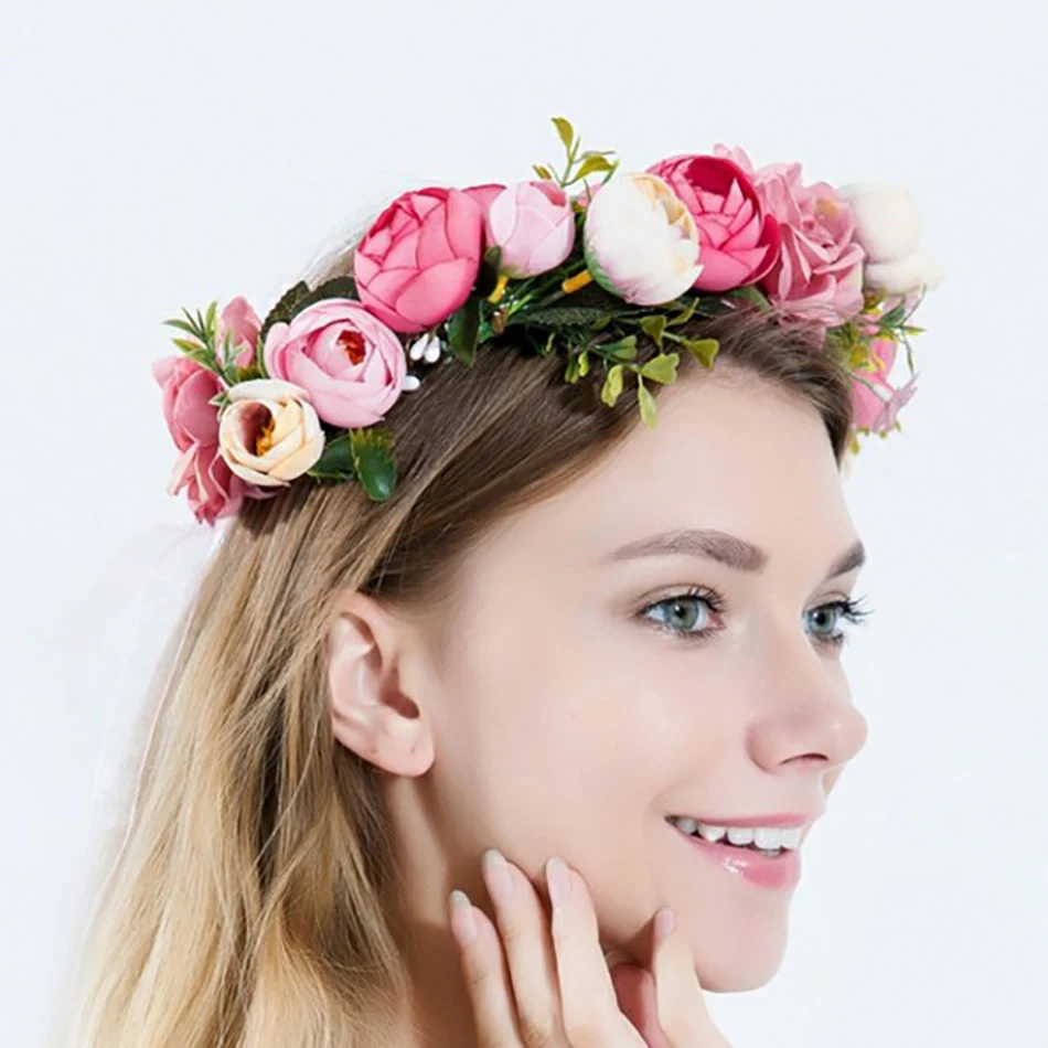 Beautiful Wedding Bride Rose Handmade Flower Headband Decorative,Floral Crown Headband Flower Hair Accessory,Party Decoration
Beautiful Wedding Bride Rose Handmade Flower Headband Decorative,Floral Crown Headband Flower Hair Accessory,Party Decoration
