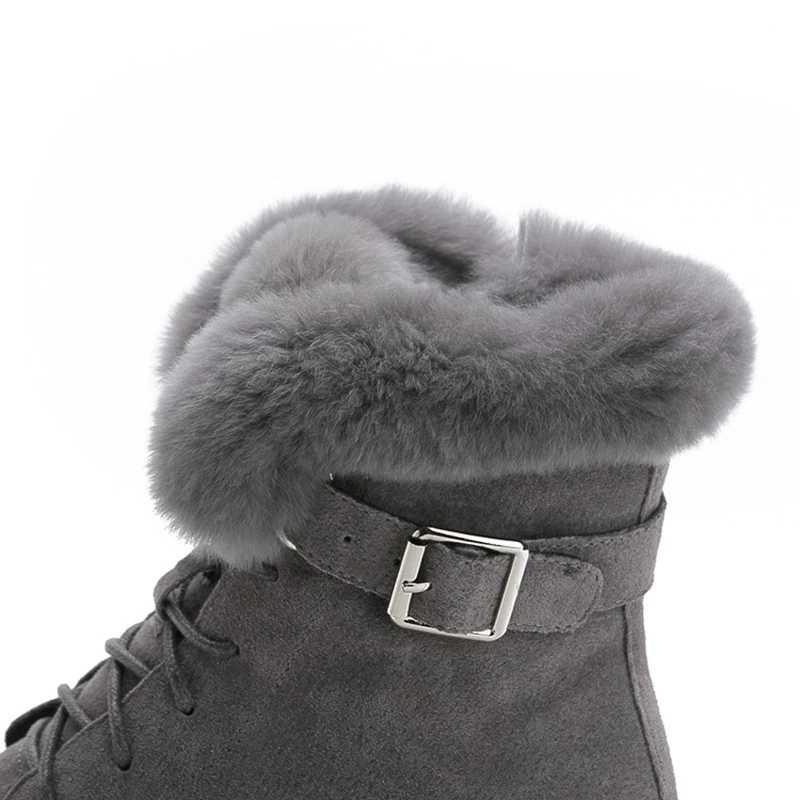 SWYIVY Rabbit Fur Winter Shoes Sneakers Women Ankle Boots Genuine Leather 2019 Winter New Plush Fur Snow Boots Warm Shoes Female
SWYIVY Rabbit Fur Winter Shoes Sneakers Women Ankle Boots Genuine Leather 2019 Winter New Plush Fur Snow Boots Warm Shoes Female
