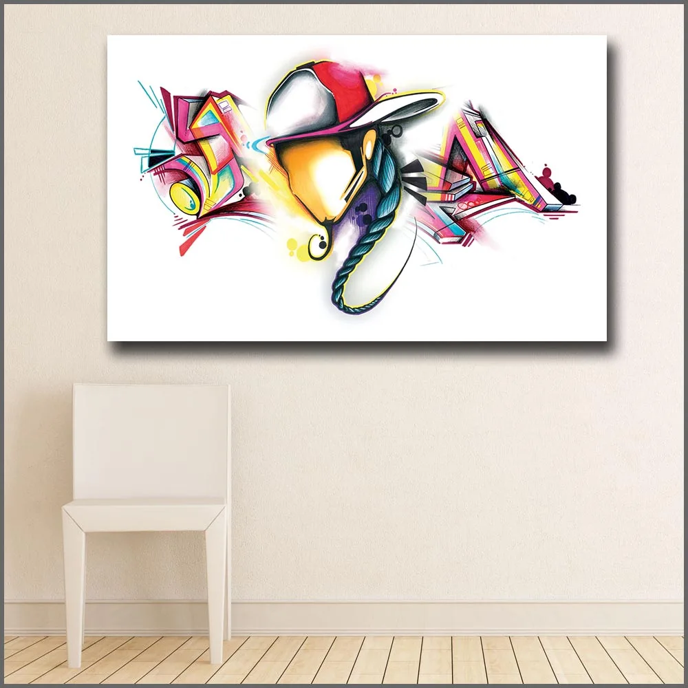 WLONG Fashion Oil Painting Abstract Graffiti Art Final Wall Art Canvas Prints Pictures For Living Room And Bedroom No Frame
WLONG Fashion Oil Painting Abstract Graffiti Art Final Wall Art Canvas Prints Pictures For Living Room And Bedroom No Frame