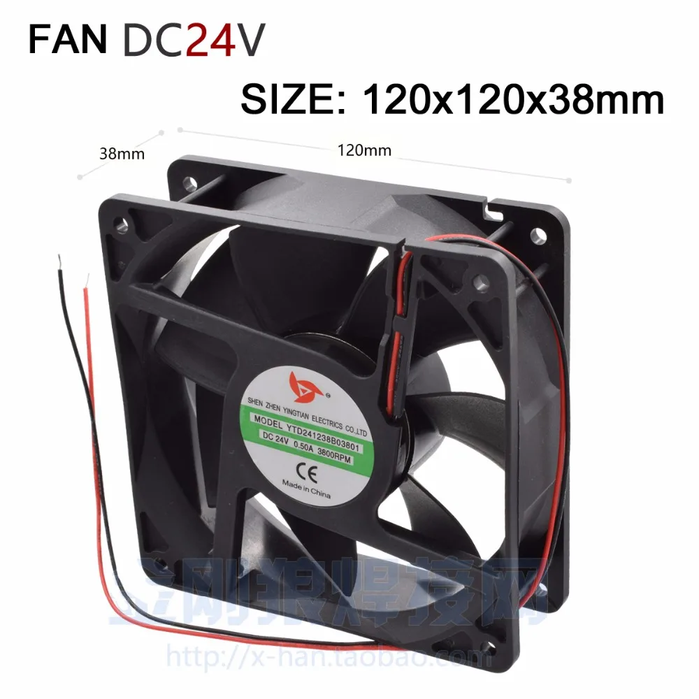Cooling Fan Copper Core DC 24v ,120x120 Radiator 38mm Thick For Inverter Welding Machine
Cooling Fan Copper Core DC 24v ,120x120 Radiator 38mm Thick For Inverter Welding Machine