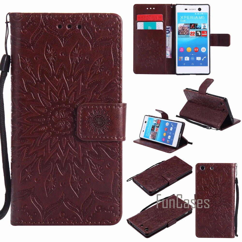 Модный рельефный чехол СПС fundas sony Xperia M5 Aqua coque двойной Чехол E5603 E5606 E5653 5 "+