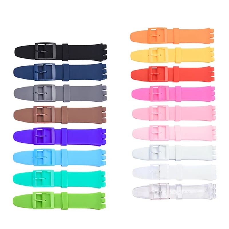 Watchband for Swatch Strap Buckle For SWATCH Silicone Watch band 12mm 16mm 17mm 19mm 20mm Rubber Strap Watch accessories
Watchband for Swatch Strap Buckle For SWATCH Silicone Watch band 12mm 16mm 17mm 19mm 20mm Rubber Strap Watch accessories
