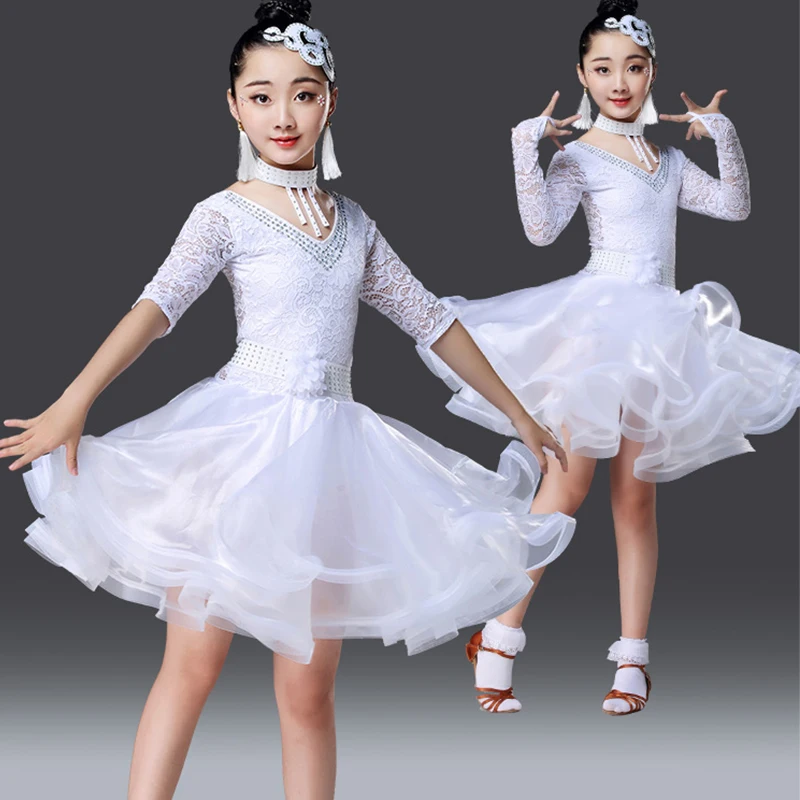 Latin Dance Dress Girls Lace Tuut Dresses Girls Competition Dance Wear Children Rumba Samba Performance Dancing Costume DWY1535
Latin Dance Dress Girls Lace Tuut Dresses Girls Competition Dance Wear Children Rumba Samba Performance Dancing Costume DWY1535